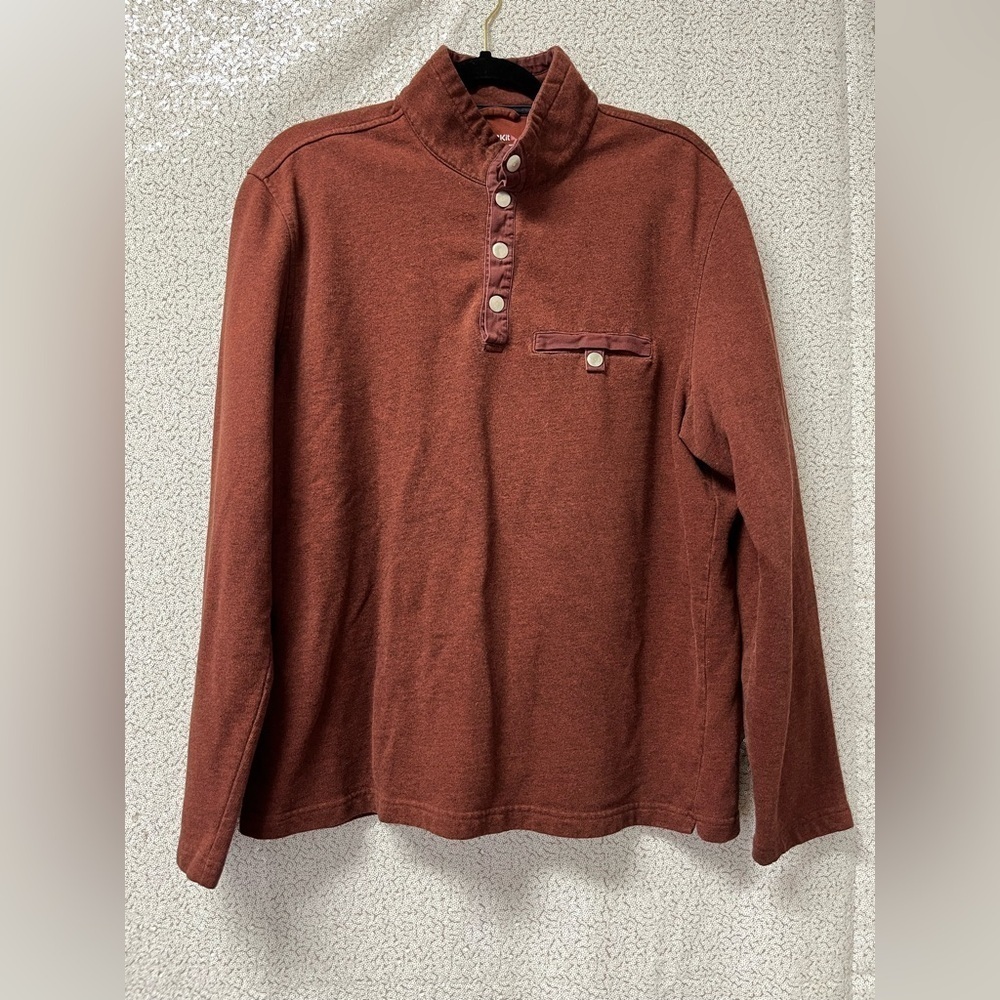 UNTUCKIT MENS PARKSON Snap Fleece Pullover Regular Fit | size XL
